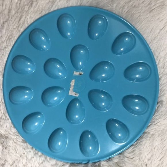 NWOT Robin's Egg Blue Deviled Egg Tray - Picture 4 of 6